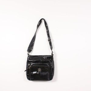*Rosetti Black Snake Skin Cross Body Bag
